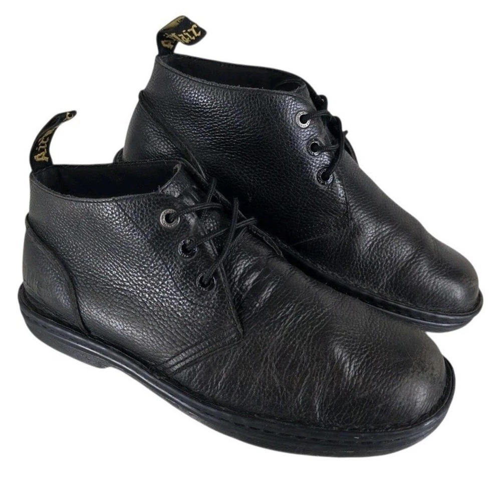 Dr Martens Sussex Black Tumbled Leather Chukka Boots Mens 11 DM's Industrial